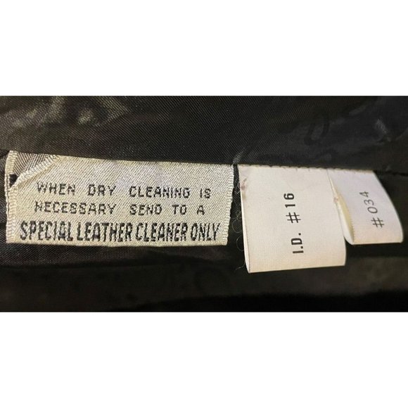 Vintage Global Identity G-III Full Length Black Leather Trench Coat Women Medium - Picture 8 of 9